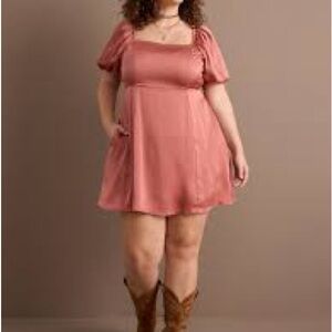 Arula Nadia Black Satin Dress 2X